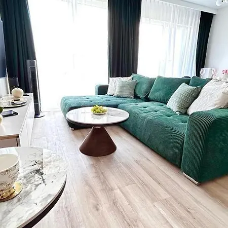 Horyzont Apartamenty-apartament Kaszmirowy Fale Baltyku, Sauna, Silownia, Plac Zabaw Lägenhet